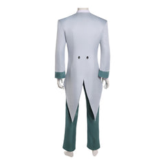 Hazbin Hotel 2 (2025) Vox Human Gray Green Suit Set Outfits Cosplay Costume