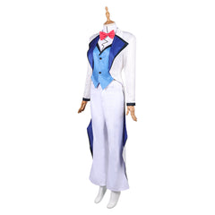 Hazbin Hotel 2 (2025) Vox White Blue Suit Set Outfits Helluva Boss Cosplay Costume