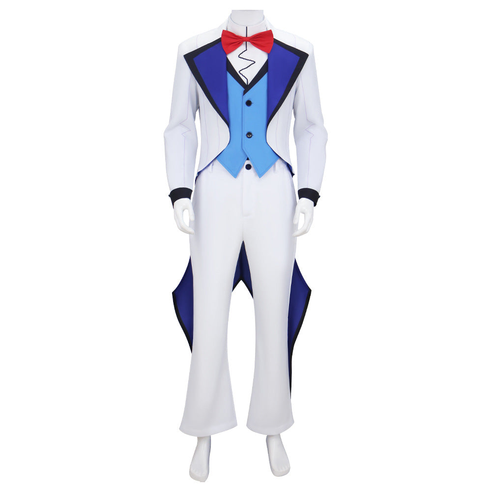 Hazbin Hotel 2 (2025) Vox White Suit Set Outfits Cosplay Costume