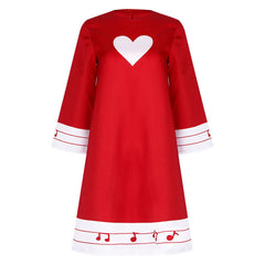 Hazbin Hotel (2024) Charlie Red Heart Dress Outfits Halloween Cosplay Costume