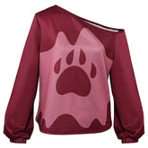 Helluva Boss 2 (2024) Stolas Red Sleepwear Sweatshirt Outfits Cosplay Costume