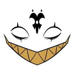 Helluva Boss Blitz Demon Tattoo Stickers Halloween Hazbin Hotel Cosplay Accessories Props