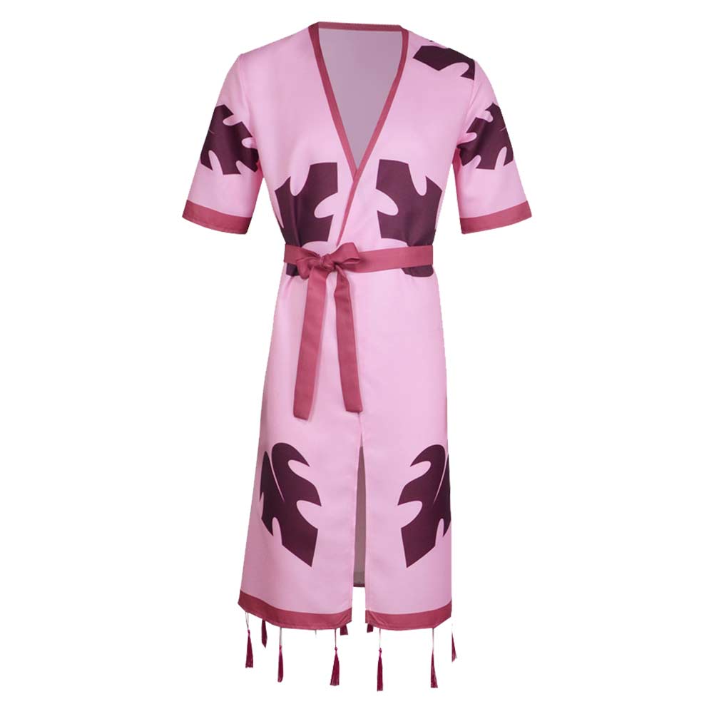 Helluva Boss Season 3 (2025) Stolas Pink Bathrobe Sleepwear Outfits Cosplay Costume