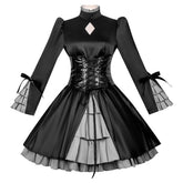 Fate/Hollow Ataraxia Saber Alter Altria Pendragon Black Gothic Dress Outfits Cosplay Costume