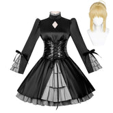 Fate/Hollow Ataraxia Saber Alter Altria Pendragon Black Gothic Dress Outfits Cosplay Costume