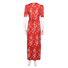 Honey Don't (2025) Honey O'Donahue Red V Neck Dress Outfits Cosplay Costume