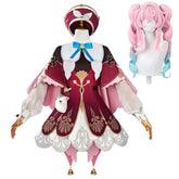 Honkai: Star Rail Hyacine Red Pink Set Outfits Cosplay Costume