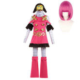 Hot Pants Pink White Dress Set Outfits Cosplay Costume Carnival Suit