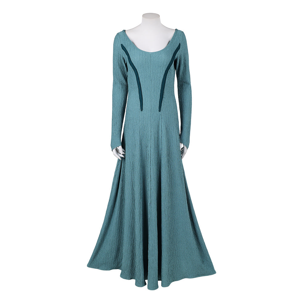 House Of The Dragon (2026) Alicent Hightower Blue Yoryu Dress Outfits Cosplay Costume