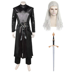 House Of The Dragon (2026) Daemon Targaryen Black Coat Pants Set Outfits Cosplay Costume