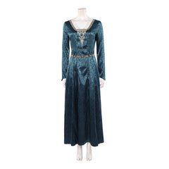 House Of The Dragon (2026) Helaena Targaryen Lace Collar Blue Dress Outfits Cosplay Costume