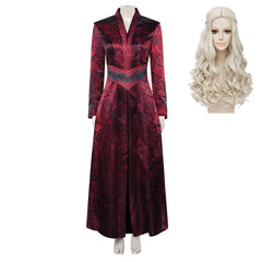 House Of The Dragon (2026) Queen Rhaenyra Targaryen Red Dress Outfits Cosplay Costume