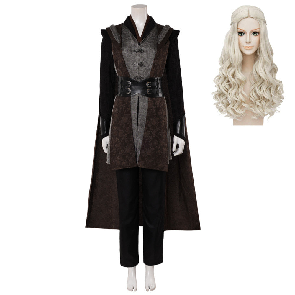 House Of The Dragon (2026) Rhaenyra Targaryen Brown Gray Set Outfits Cosplay Costume