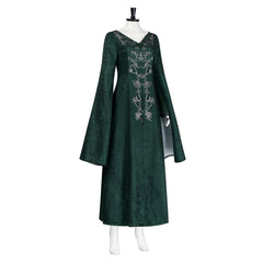 House Of The Dragon Alicent Hightower Green Gray Dress Outfits Cosplay Costume