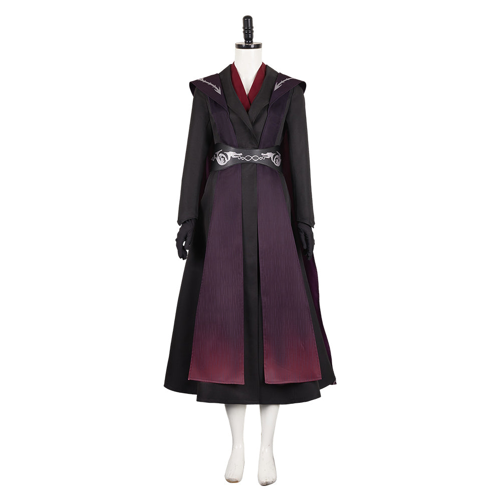 House Of The Dragon Season 2 (2024) Rhaenyra Targaryen Black Red Outfits Cosplay Costume Halloween Carnival Suit