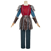 How To Train Your Dragon (2025) Astrid Red Blue Fur Set Outfits Cosplay Costume