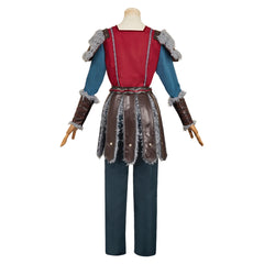 How To Train Your Dragon (2025) Astrid Red Blue Fur Set Outfits Cosplay Costume