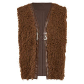 How To Train Your Dragon (2025) Hiccup Brown Fur Vest Cosplay Costume