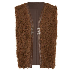 How To Train Your Dragon (2025) Hiccup Brown Fur Vest Cosplay Costume