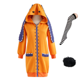 Kakegurui Yomozuki Runa Orange Coat Set Outfits Cosplay Costume Halloween Carnival Suit
