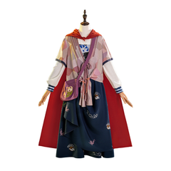 Where Winds Meet (2025) Red Line Cape Set Wuxia Hanfu Outfits Cosplay Costume