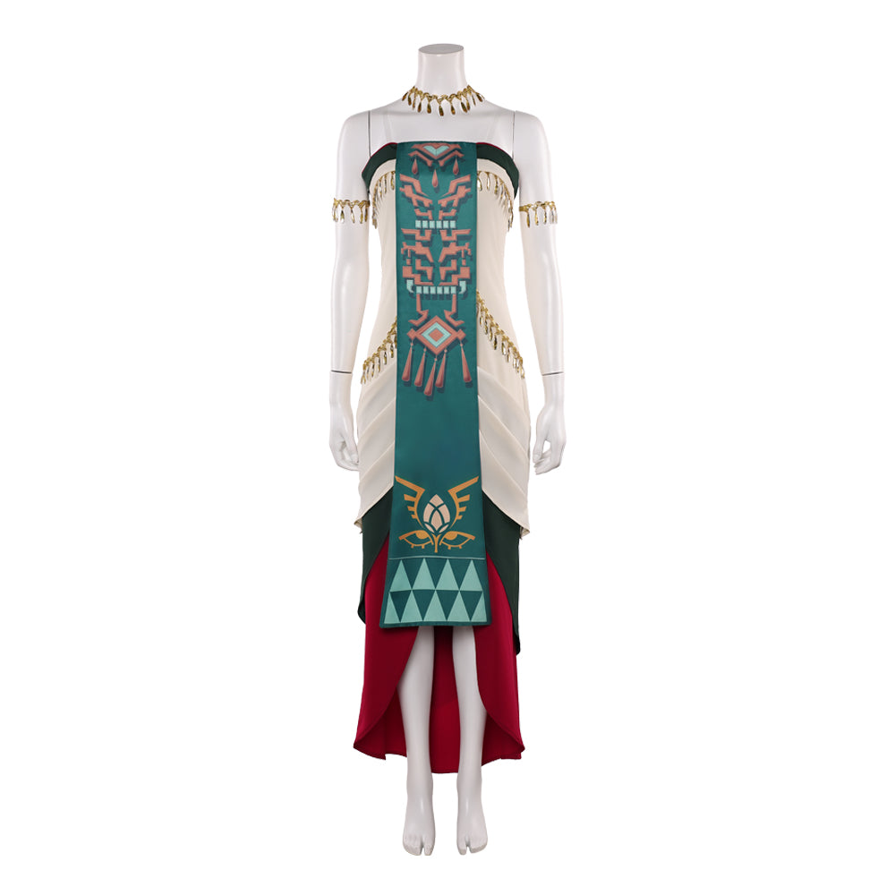 Hyrule Warriors (2025) Sonia Green Dress Set Outfits The Legend Of Zelda Cosplay Costume