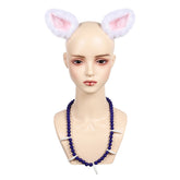 Inuyasha White Dog Ear Teeth Necklace Cosplay Accessories Props