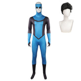 Invincible Season 3 (2025) Mark Grayson Blue Black Jumpsuit Outfits Cosplay Costume