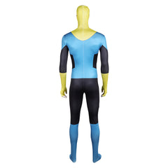 Invincible Season 3 (2025) Mark Grayson Blue Yellow Jumpsuit Outfits Cosplay Costume