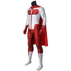 Invincible Season 3 (2025) Omni-Man Nolan White Red Jumpsuit Outfits Cosplay Costume