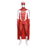 Invincible Season 3 (2025) Omni-Mark Red Jumpsuit Cloak Outfits Cosplay Costume
