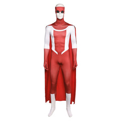 Invincible Season 3 (2025) Omni-Mark Red Jumpsuit Cloak Outfits Cosplay Costume