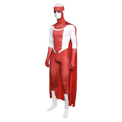 Invincible Season 3 (2025) Omni-Mark Red Jumpsuit Cloak Outfits Cosplay Costume