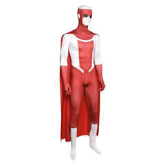 Invincible Season 3 (2025) Omni-Mark Red Jumpsuit Cloak Outfits Cosplay Costume
