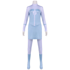 Invincible Season 4 (2026) Anissa White Blue Jumpsuit Viltrumite Outfits Cosplay Costume