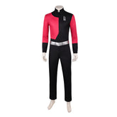 Invincible Season 4 (2026) Captain Pikell Red Black Jumpsuit Set Outfits Cosplay Costume