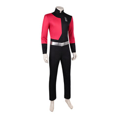 Invincible Season 4 (2026) Captain Pikell Red Black Jumpsuit Set Outfits Cosplay Costume