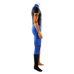 Invincible Season 4 (2026) Mark Grayson Blue Orange Muscle Jumpsuit Set Outfits Cosplay Costume