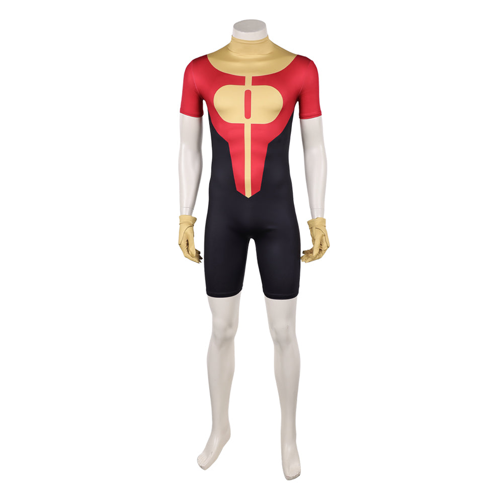 Invincible Season 4 (2026) Oliver Grayson Kid Omni Man Red Jumpsuit Outfits Cosplay Costume