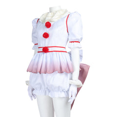 It: Welcome To Derry (2025) Pennywise Female Version White Outfits Halloween Cosplay Costume