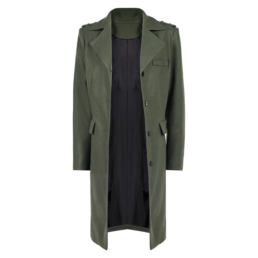 John Wick Ballerina (2025) Eve Macarro Rooney Green Coat Jacket Cosplay Costume