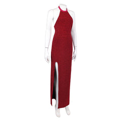 John Wick Ballerina (2025) Eve Macarro Rooney Glitter Red Dress Outfits Cosplay Costume