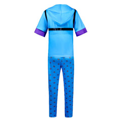 Johnny Joestar Blue Hoodie Set Outfits Cosplay Costume Halloween Carnival Suit