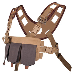 Jurassic World: Rebirth (2025) Zora Bennett Brown Chest Bag Fanny Pack Cosplay Accessories Props