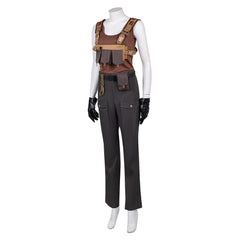 Jurassic World: Rebirth (2025) Zora Bennett Brown Tank Top Set Outfits Cosplay Costume
