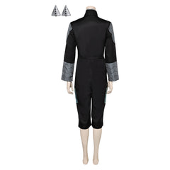 Kaiju No.8 Season 2 (2025) Ashiro Mina Black Loose Jumpsuit Set Outfits Cosplay Costume
