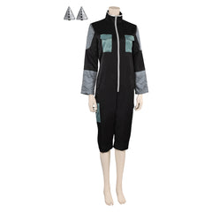 Kaiju No.8 Season 2 (2025) Ashiro Mina Black Loose Jumpsuit Set Outfits Cosplay Costume