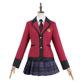 Kakegurui Jabami Yumeko Red School Uniform Skirt Set Outfits Cosplay Costume