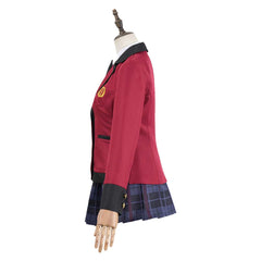 Kakegurui Jabami Yumeko Red School Uniform Skirt Set Outfits Cosplay Costume