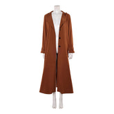 Kara Brown Long Coat Jacket Outfits Cosplay Costume Halloween Carnival Suit